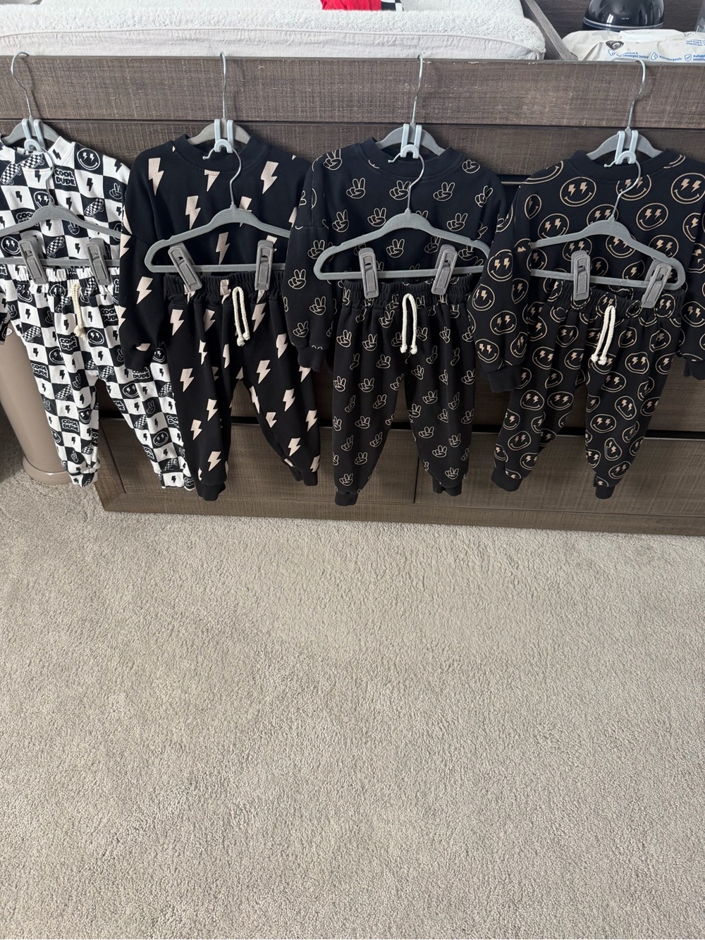 Worn Wild Boutique - Black Toddler Two-Piece Sets - BUNDLE OF 4 Styles